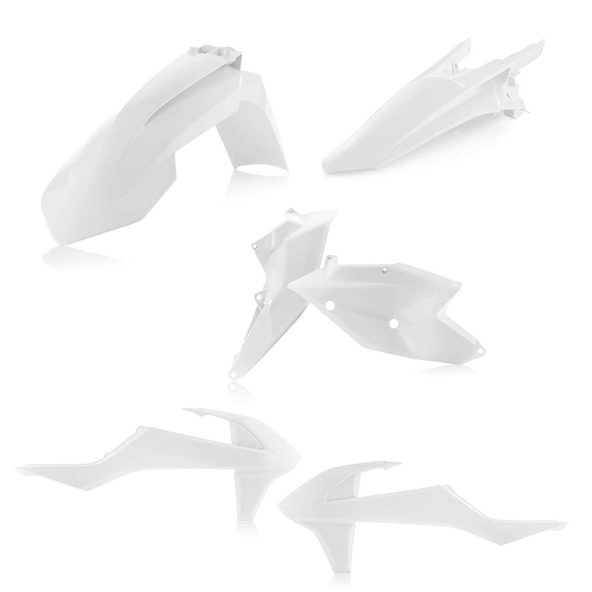 Acerbis Plastic Kit White For KTM EXC 300 2017