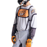 Troy Lee Designs 2025 Motocross Combo Kit GP Pro Air Bands  Grey Neo Orange