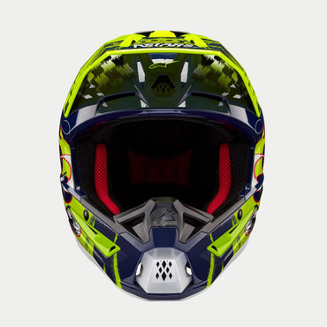 Alpinestars 2026 Supertech SM5 Rash Night Navy Yellow Fluo Motocross Helmet
