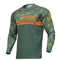 Thor 2025 Sector Digi Camo Forest Green Motocross Combo Kit