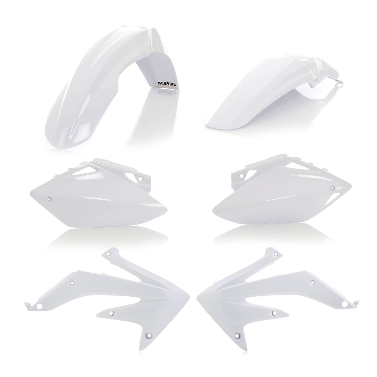 Acerbis Plastic Kit White For HONDA CRF 450 R 2005-2006