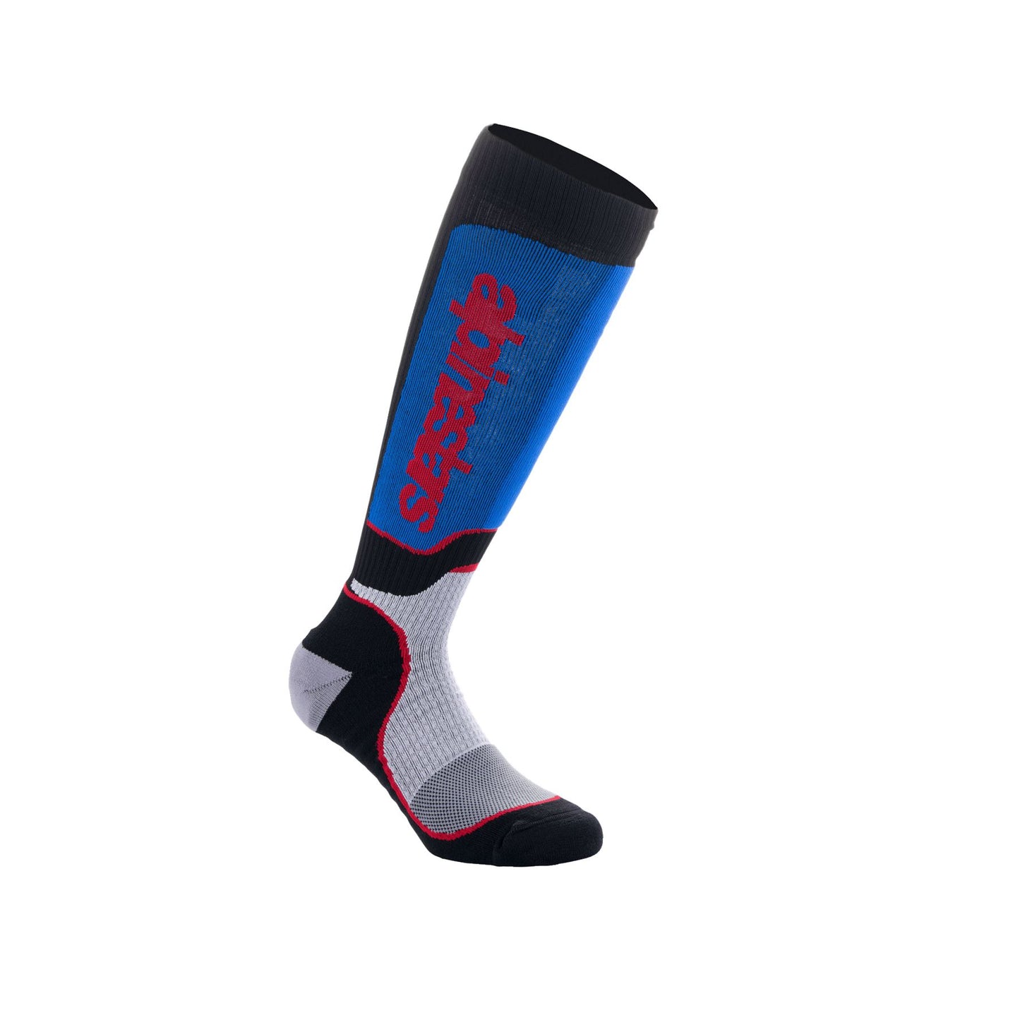 Alpinestars 2025 MX Plus Socks Black White Royal Blue