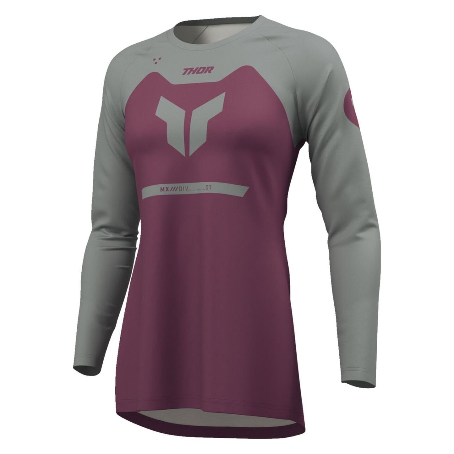 Thor 2026 Womens Ridemode Menace Purple Grey MX Combo Kit
