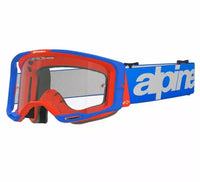 Alpinestars 2025 Goggles Vision 8 Wordmark Blue Orange Clear