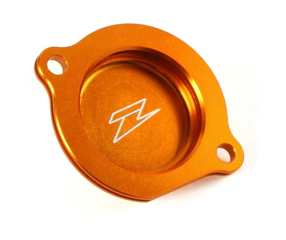 Zeta Racing Oil Filter Cover Cap Orange For KTM EXC-F 250 2007 - 2013