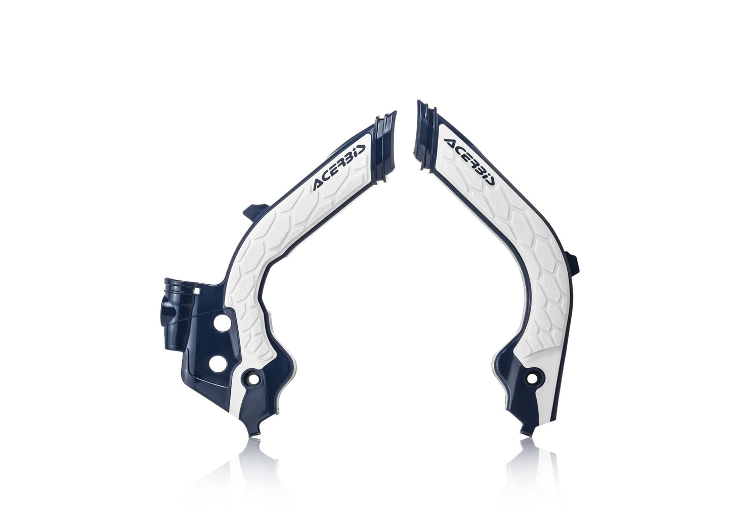 Acerbis X-Grip Frame Protector Guards Blue White For Husqvarna FC 350 2019-2022