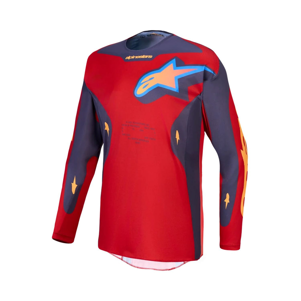 Alpinestars 2027 Racer Hunt MX Jersey Fire Red Graystone Hot Coral