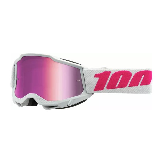 100% MX Goggles Accuri  2 Youth Keetz Pink Mirror