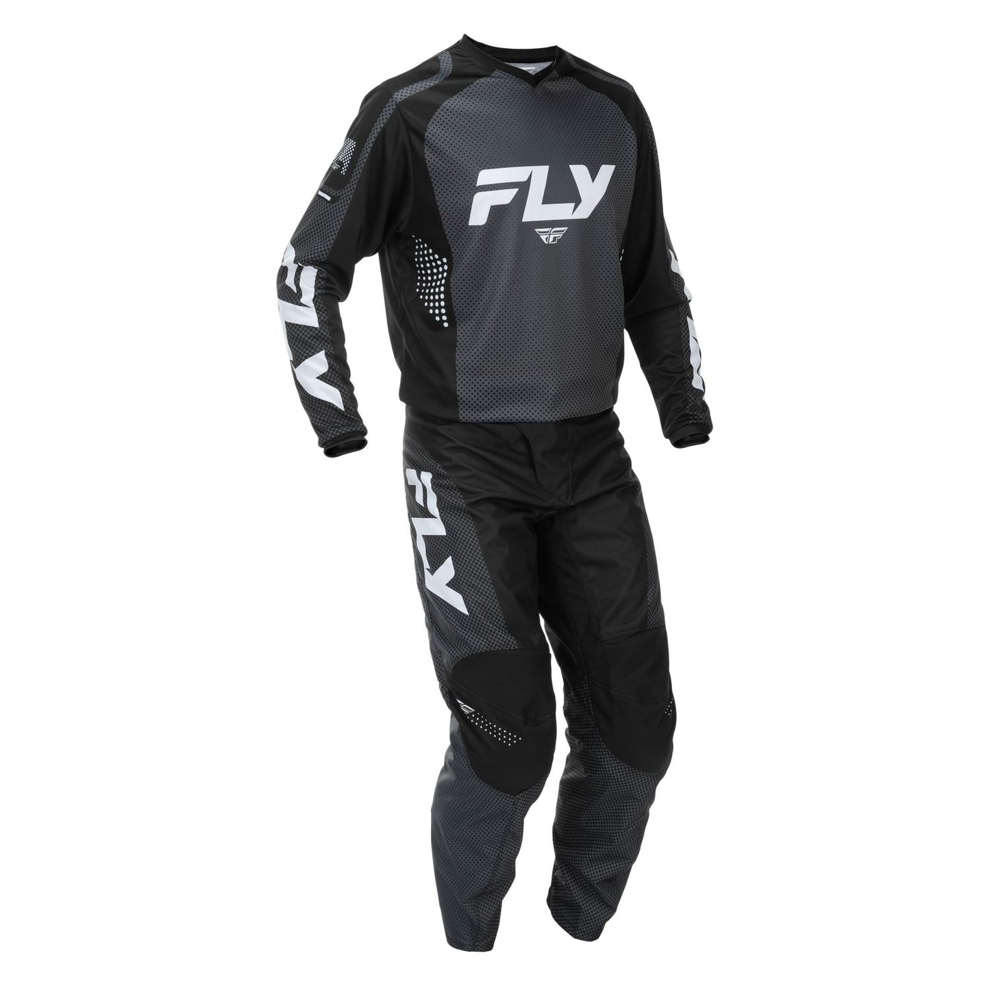 Fly Racing 2026 Motocross Combo Kit F-16  Black White