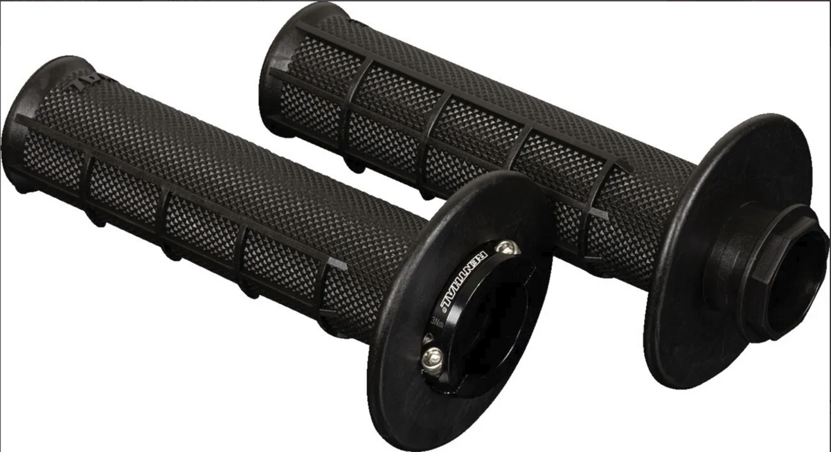 Renthal Lock-On Grips MX-R Works Half Waffle Ultra Tacky For KTM Rally 450 Factory Replica 2022-2023