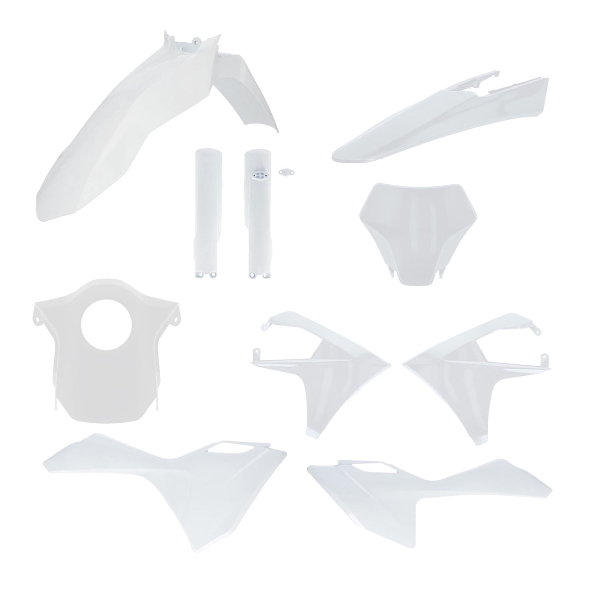Acerbis Full Plastic Kit White For Gas Gas MC 350 F 2024-2025