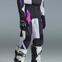 Alpinestars 2026 Youth Fluid Grid Motocross Pants Black Light Grey Purple