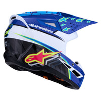Alpinestars 2027 S-M3 Falcon MX Helmet Blue White Black Pink