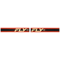 Fly Racing 2025 Zone Youth Motocross Goggles Black Red Cream Mirror Smoke Lens