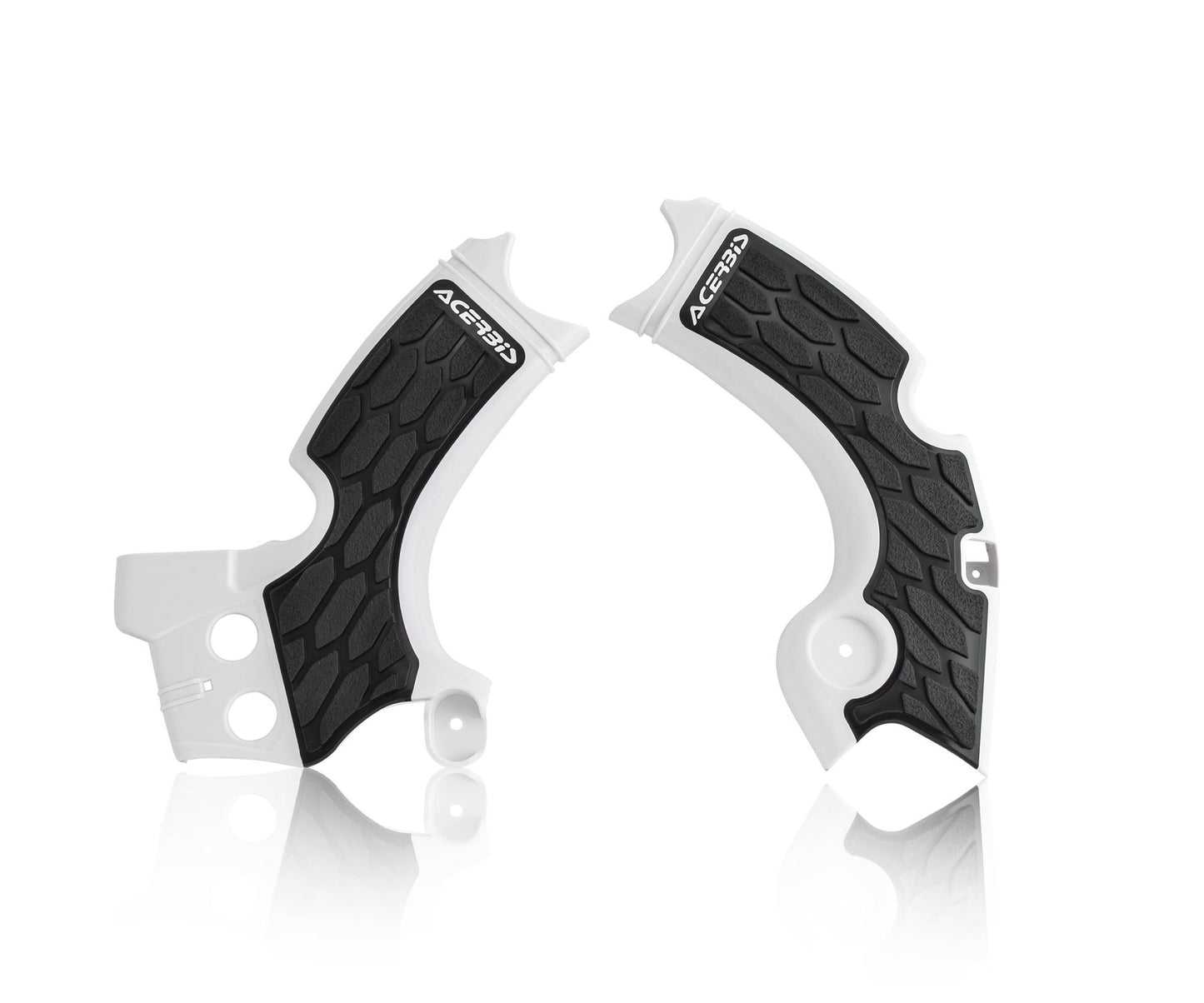 Acerbis X-Grip Frame Protector Guards White Black For Kawasaki KX 250 2020