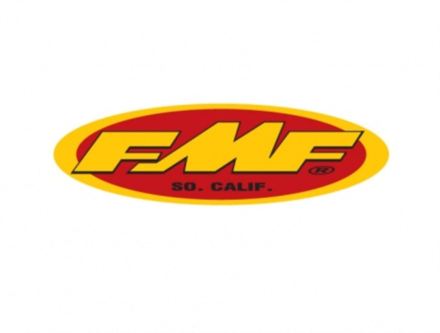 FMF 23" Original Oval Sticker Decal Fender Trailer Yellow/Red 58,4 CM (23")