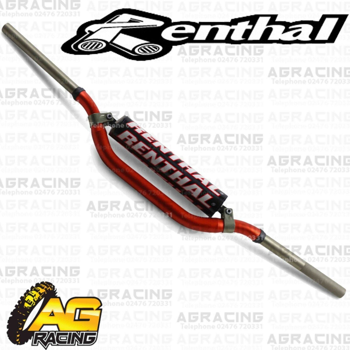 Renthal Twinwall High Orange 994 Handlebar Padded For KTM EXC 525 2003-2009