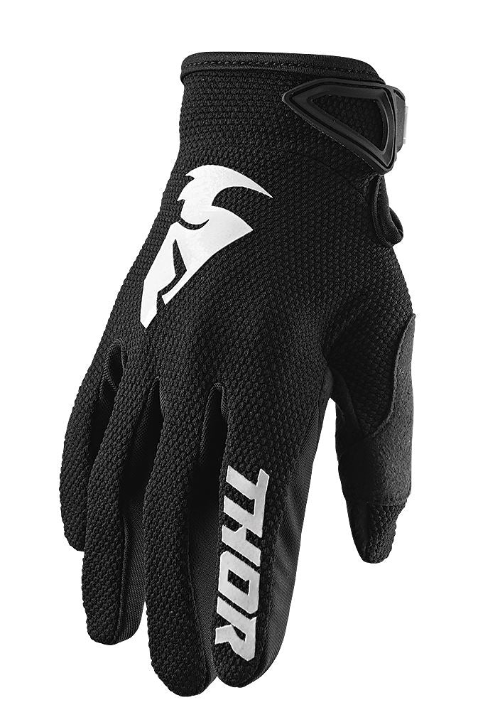 Thor Motocross Gloves CLEARANCE Sector Black White