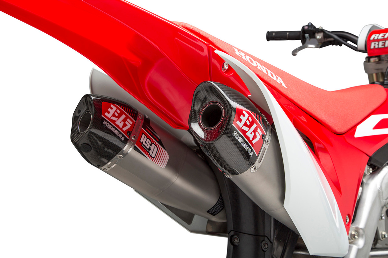 Yoshimura RS-9T Full Exhaust System Stainless Steel Aluminium Carbon Cap For Motocross Enduro Motorcycles