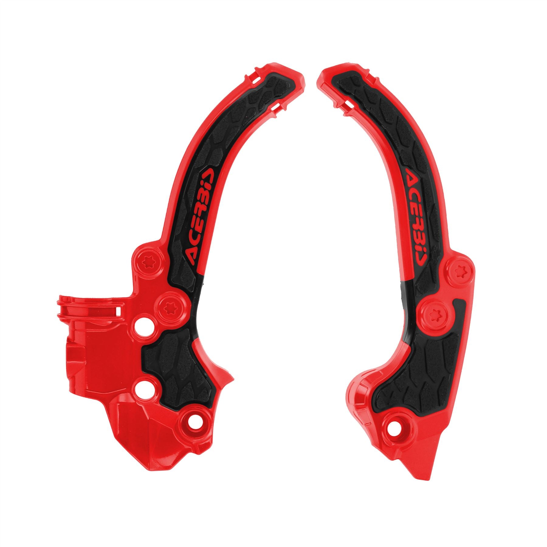 Acerbis X-Grip Frame Protector Guards Red Black For Husqvarna TC 50 2024-2025