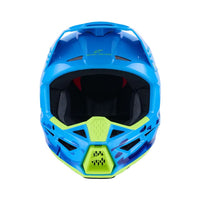 Alpinestars 2026 SM3 Force Motocross Helmet Cyan Glossy