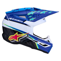 Alpinestars 2027 S-M3 Falcon MX Helmet Blue White Black Pink