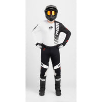 Thor Prime Analog Black White Motocross Combo Kit CLEARANCE