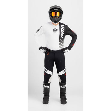 Thor 2024 Prime Analog Black White Motocross Combo Kit