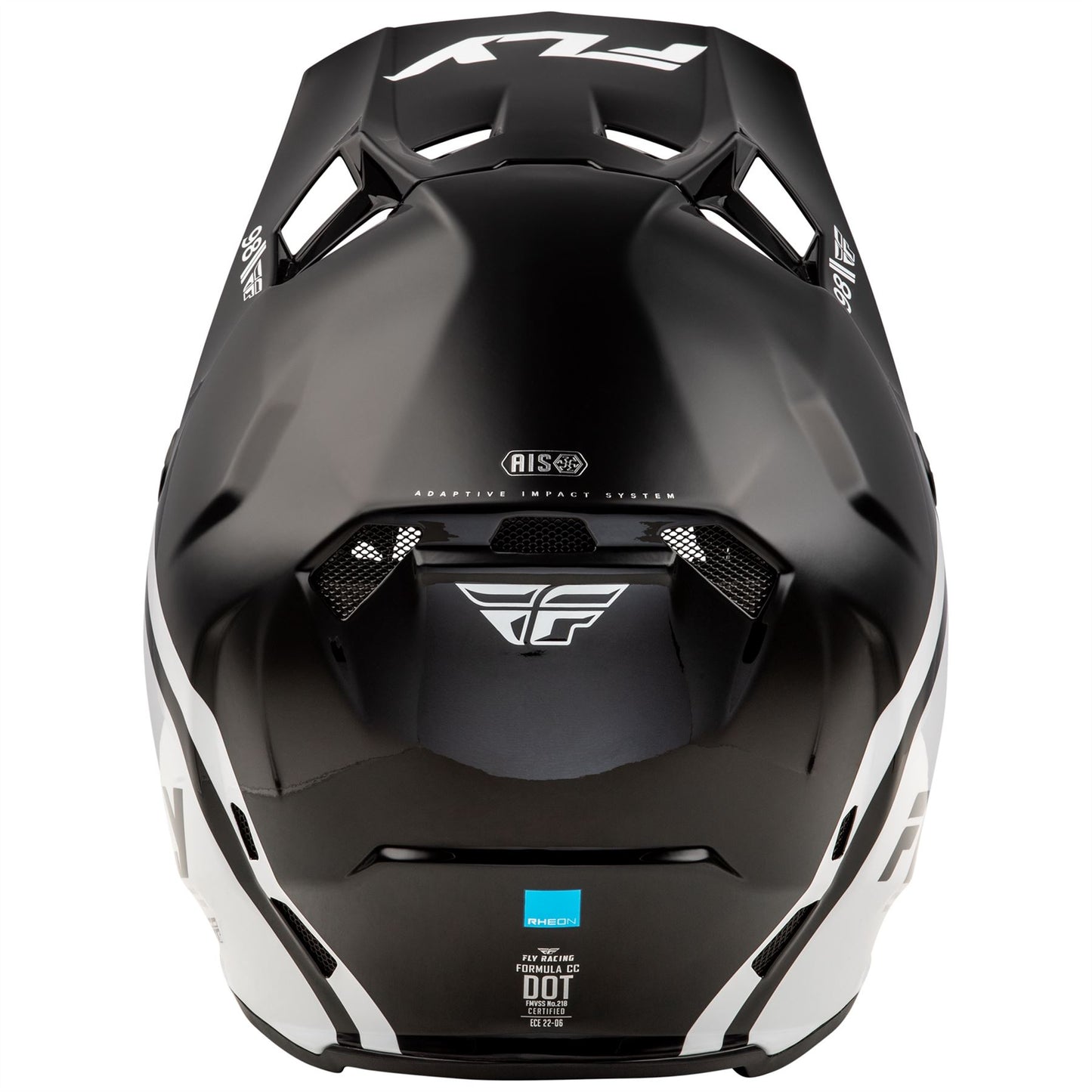Fly Racing 2025 Formula CC Objective Motocross Helmet Black White