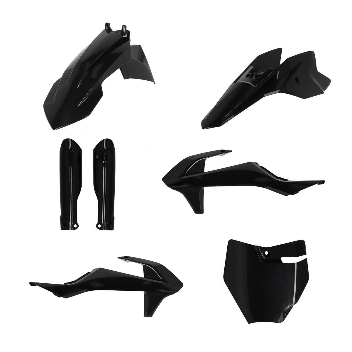 Acerbis Full Plastic Kit Black For Gas Gas MC 50 2021-2023