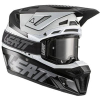 Leatt 2024 Helmet Moto 8.5 V22 Black White 5.5 Goggles & Bag