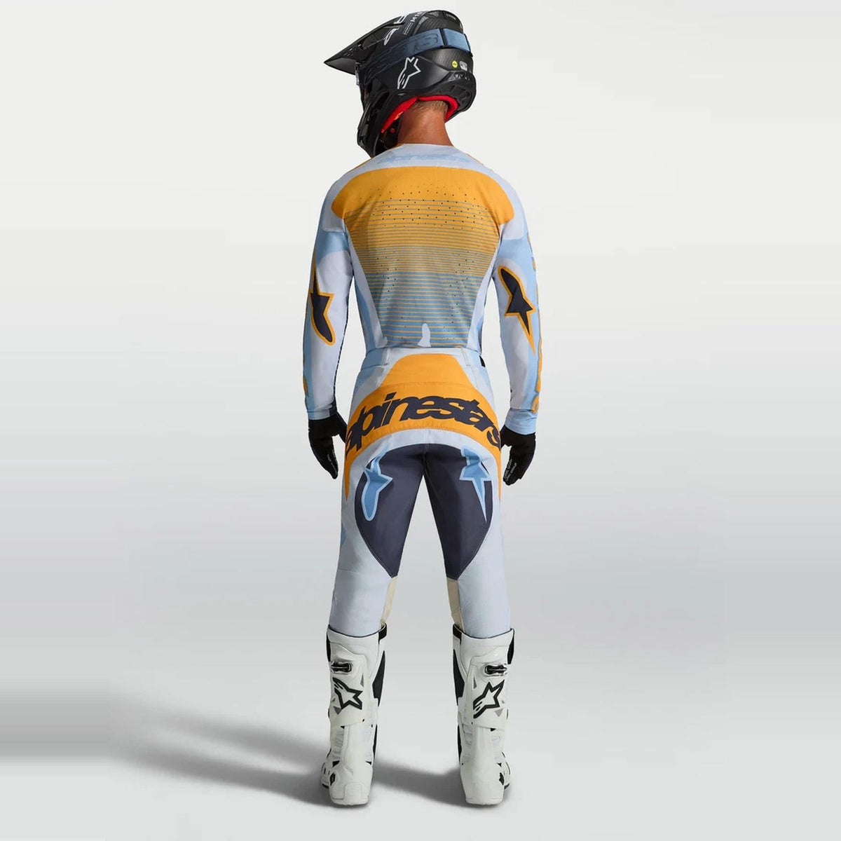 Alpinestars 2027 Techstar Maven MX Combo Kit Dust Blue Tangerine Black