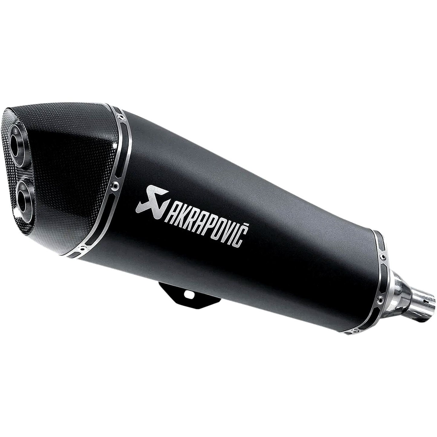 Akrapovic Stainless Steel Black Line Slip On Silencer For Piaggio BEVERLY 500 Cruiser 2007-2012