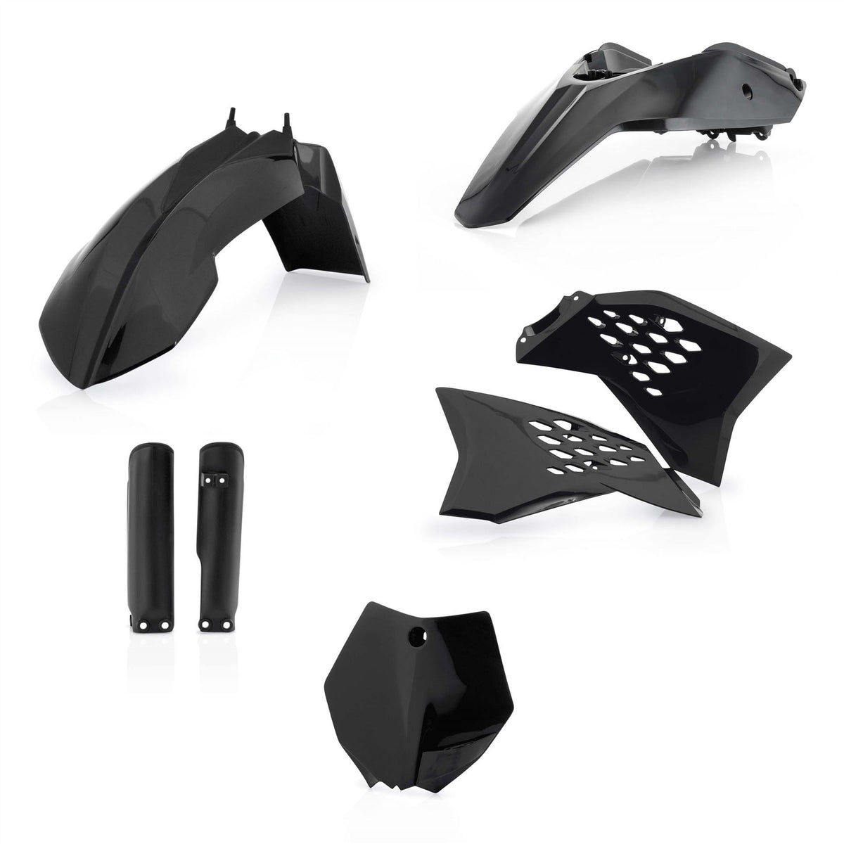 Acerbis Full Plastic Kit Black For KTM SX 65 2009-2011