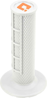 ODI Half Waffle MX Lock-On Grip Set PRO White For Yamaha WR 450F 2014-2024