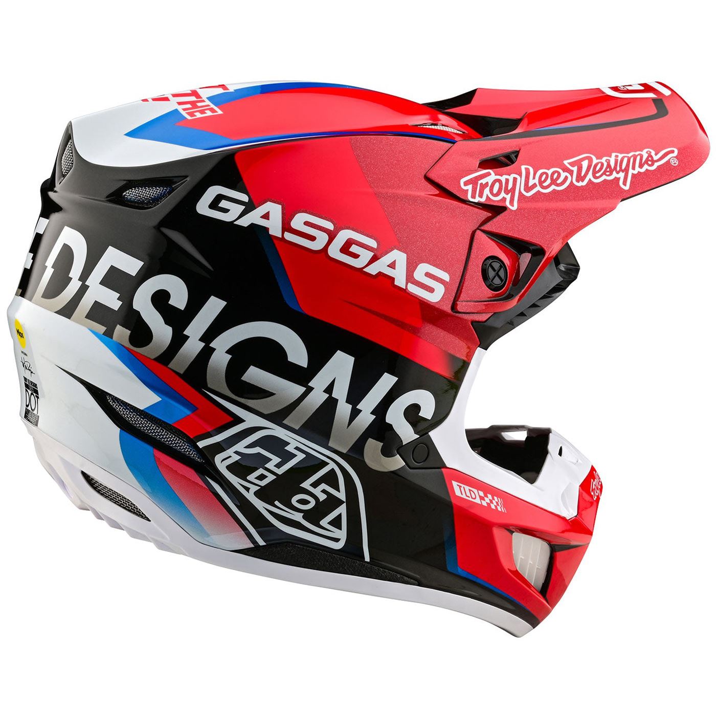Troy Lee Designs 2025 Motocross Helmet SE5 Composite Gas Gas Fumes