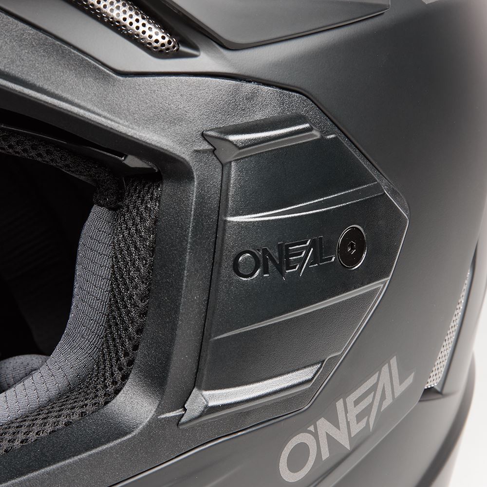 O'Neal 2025 Motocross Helmet EXSRS Hitch Black Grey Neon Yellow
