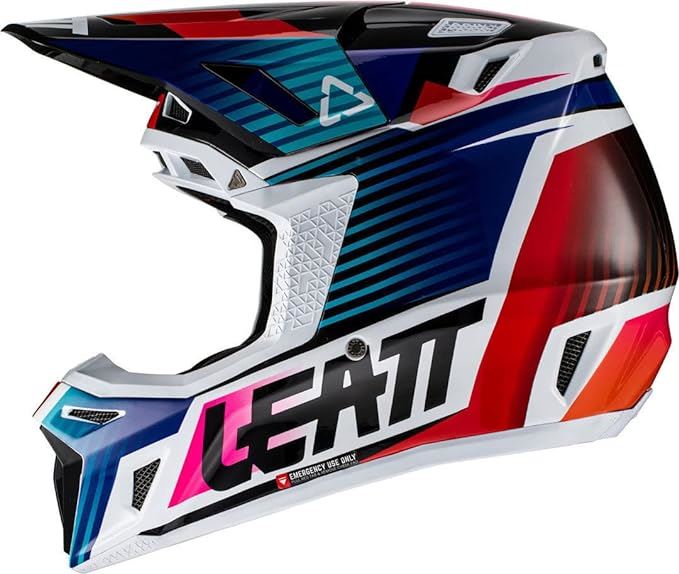 Leatt 2022 Helmet Moto 8.5 V22 Royal with 5.5 Goggles & Bag