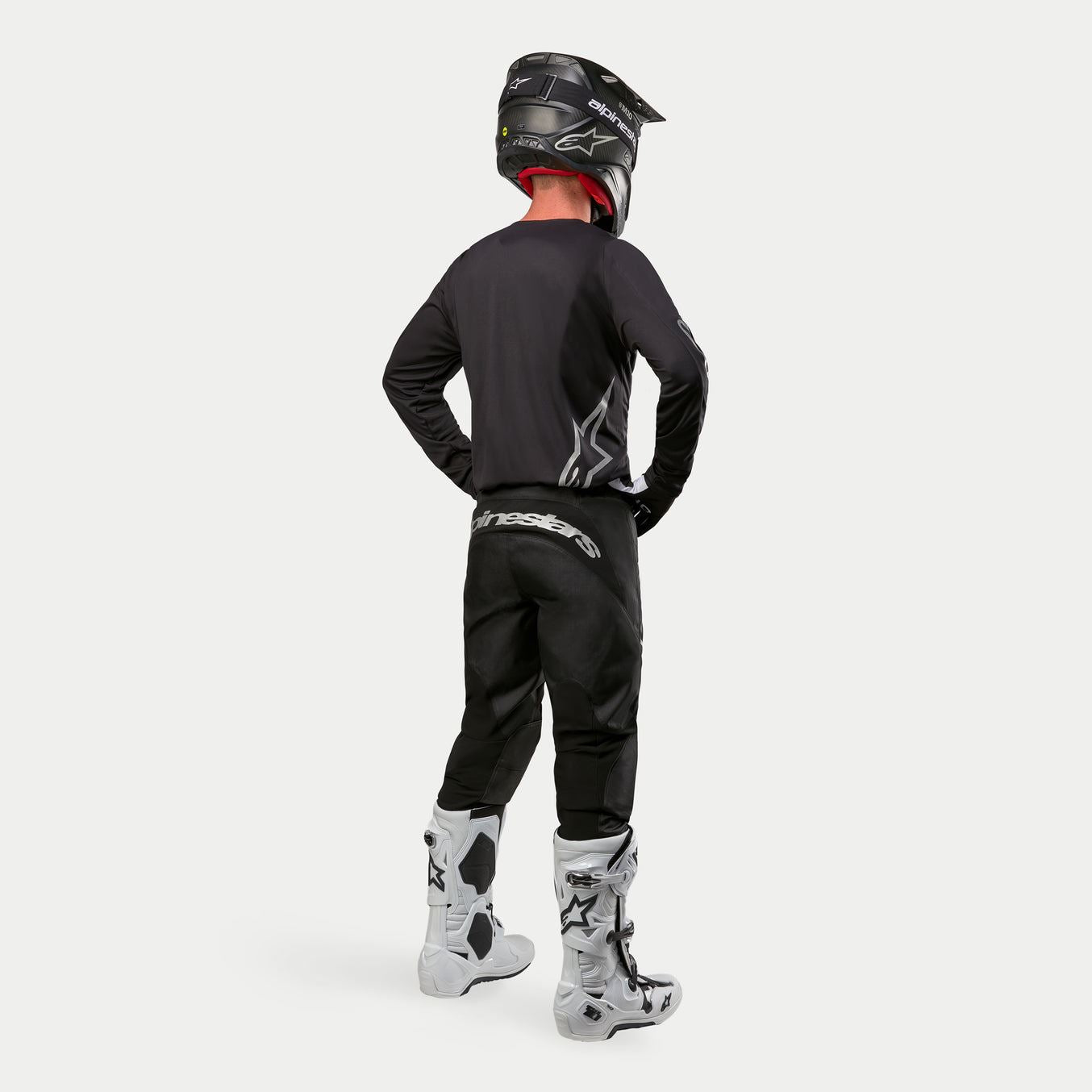 Alpinestars 2024 Fluid Graphite Motocross Combo Kit Pants & Jersey Black