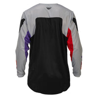 Fly Racing 2026 Motocross Jersey Kinetic  Grey Red Purple Black
