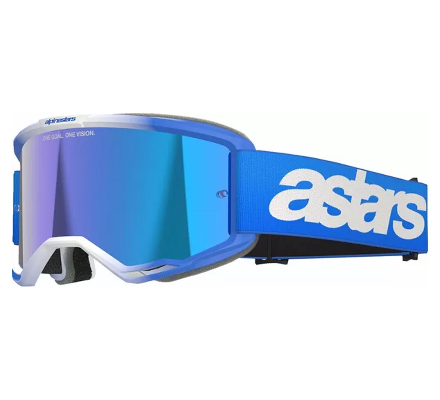 Alpinestars 2025 Goggles Vision 5 Blaze Blue Mirror Blue