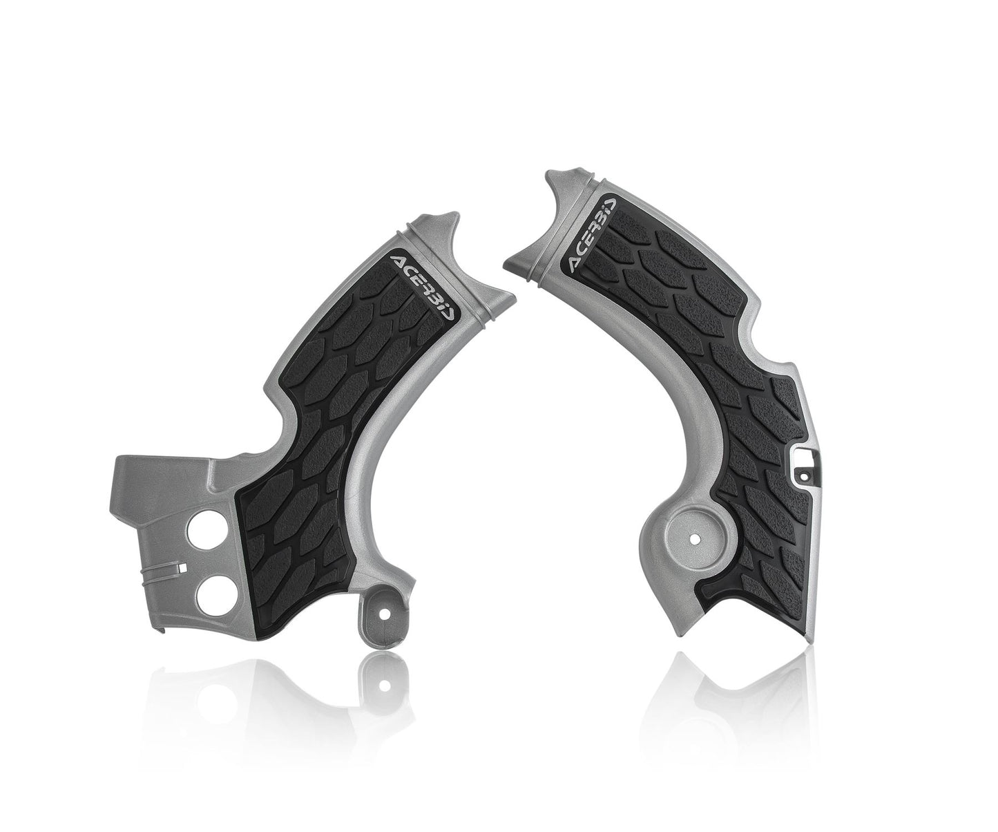 Acerbis X-Grip Frame Protector Guards Grey Black For Kawasaki KX 250 2020
