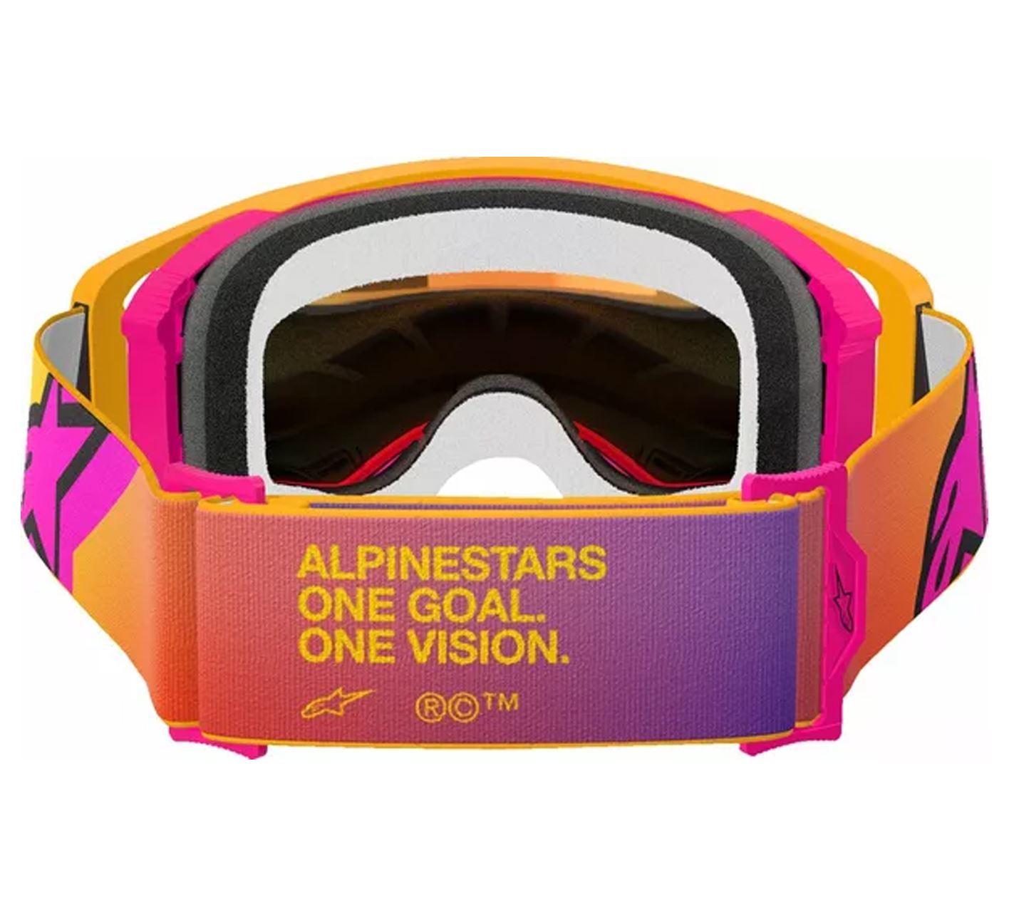 Alpinestars 2025 Goggles Supertech Corp Absolute Vision Yellow Pink Mirror Red