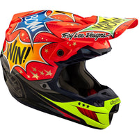 Troy Lee Designs 2025 Motocross Helmet SE5 Composite Cosmic Explosion Red