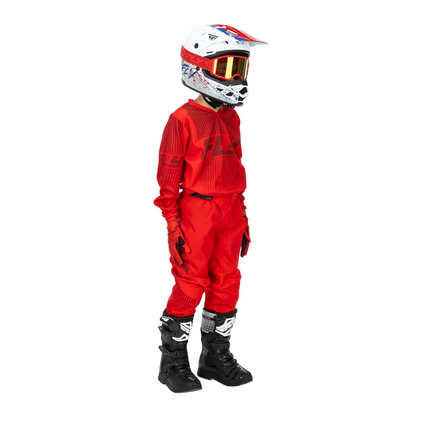 Fly Racing 2026 Motocross Combo Kit F-16 Youth  Red