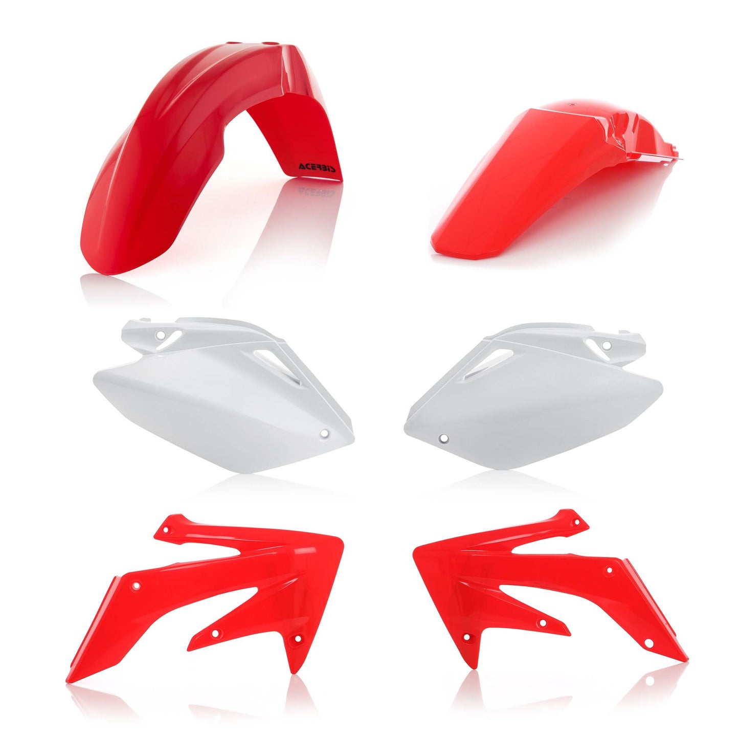 Acerbis Plastic Kit 2004 Red White For HONDA CRF 250 R 2004-2005