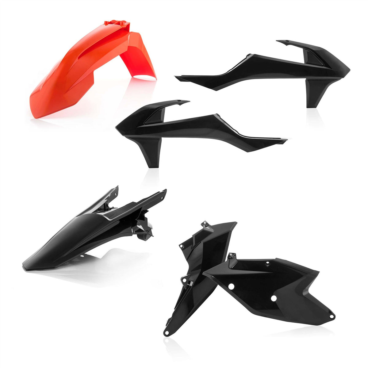 Acerbis Plastic Kit Black Orange 0021742.313