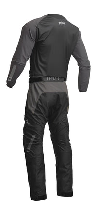 Thor 2026 Terrain Black Charcoal Enduro Jersey & Over The Boot Pants Combo Kit