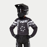 Alpinestars 2024 Racer Hana Youth Motocross Jersey Black White CLEARANCE