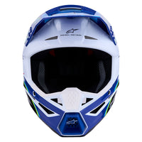 Alpinestars 2027 S-M3 Falcon MX Helmet Blue White Black Pink